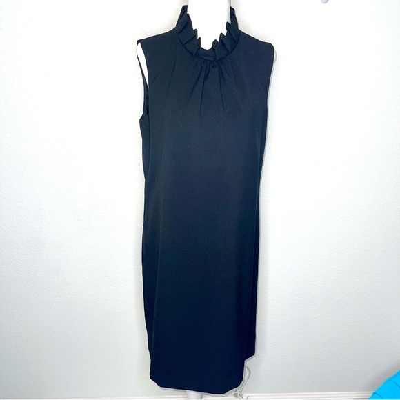 CALVIN KLEIN Black Dress sleeveless high neckline and button back - Picture 5 of 16